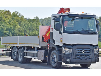 Crane truck Renault C 380 * PRITSCHE 7,05 m* FASSI F 135C + FUNK: picture 3