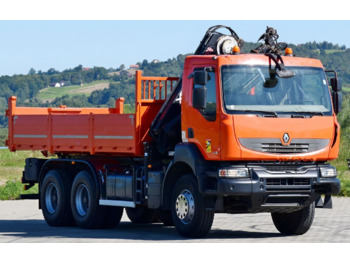 Tipper, Crane truck Renault KERAX 430: picture 3