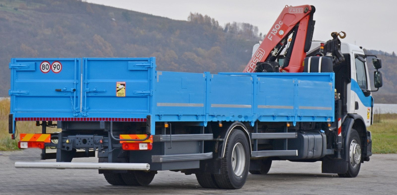 Dropside/ Flatbed truck, Crane truck Renault Premium 320: picture 6