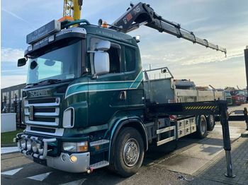 Dropside/ Flatbed truck Scania R480 6X2 RETARDER EURO 5 + HIAB 377-EP5 MET REMO: picture 1
