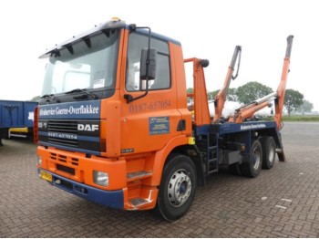 DAF 85.330 ATI 6X2 FULL STEEL - Skip loader truck