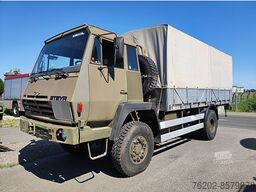 Curtainsider truck Steyr 1291.320 P43M 4x4 Pritsche und Hebebühne: picture 16