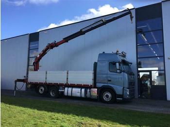 Dropside/ Flatbed truck Volvo FH460 6X2 EURO 5 WITH HMF1563: picture 1