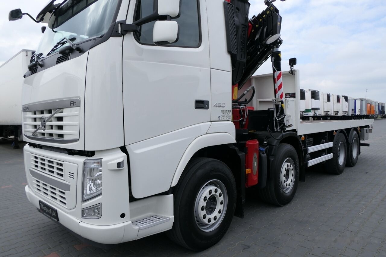 Dropside/ Flatbed truck, Crane truck Volvo FH 460 / 8X4 / PLATFORMA + HDS FASSI F445 / 17 M WYSIĘGU / MAX U: picture 18