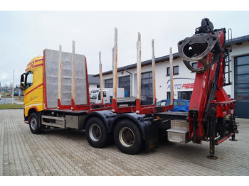 Log truck, Crane truck Volvo FH 500 Holztrans. mit Penz 12Z9 Holzkran: picture 4
