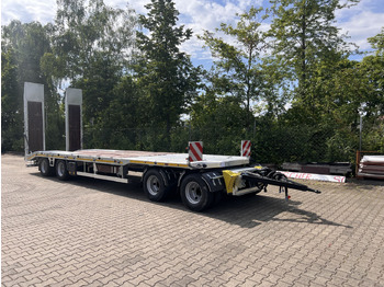 New Low loader trailer for transportation of heavy machinery Möslein T4 VB H1 gerade  neuer 4 Achs Tieflader gerade hydraulischen Rampen: picture 4