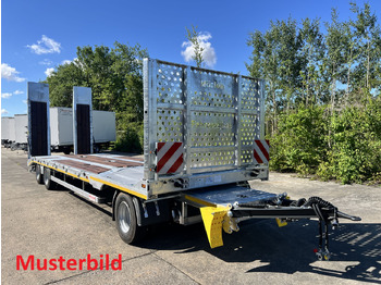 New Low loader trailer for transportation of heavy machinery Möslein T4 VB H1 gerade  neuer 4 Achs Tieflader gerade hydraulischen Rampen: picture 3
