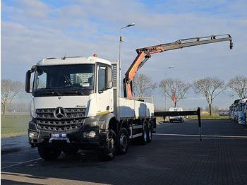 Dropside/ Flatbed truck, Crane truck Mercedes-Benz AROCS 3240 PK23000-4: picture 2