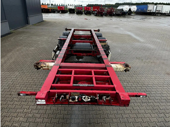 Container transporter/ Swap body semi-trailer Krone 2-assig 20FT chassis, BPW + trommel, luchtvering, leeggewicht: 3.180kg: picture 2