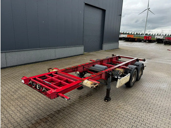 Container transporter/ Swap body semi-trailer Krone 2-assig 20FT chassis, BPW + trommel, luchtvering, leeggewicht: 3.180kg: picture 5