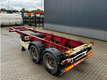 Container transporter/ Swap body semi-trailer Krone 2-assig 20FT chassis, BPW + trommel, luchtvering, leeggewicht: 3.180kg: picture 4