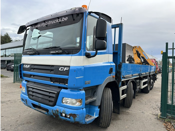 Dropside/ Flatbed truck, Crane truck DAF CF 85.360 8x2 PRITSCHE 7m35 + KRAN EFFER 165-3S + RADIO - MANUAL GEARBOX ZF - EURO 5 - BE TRUCK: picture 4