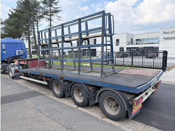 Low loader semi-trailer LAG 0-3-39 DL SEMI-DIEPLADER - 3 ASSEN BPW R19.5 - LUCHTVERING - 12 BANDEN - DIEPBED 7M50 - BELGISCHE PAPIEREN: picture 3