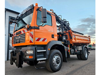 Tipper, Crane truck MAN TGM 18.280 4x4 HIAB 111-3 Funk Kran Winterdienst: picture 4