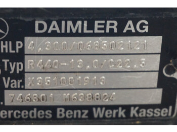 Rear axle for Truck Mercedes-Benz R440-13A/C22.5 43/10 I=4.300: picture 4 Rear axle for Truck Mercedes-Benz R440-13A/C22.5 43/10 I=4.300: picture 4