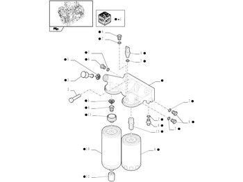 Engine and parts NEW HOLLAND