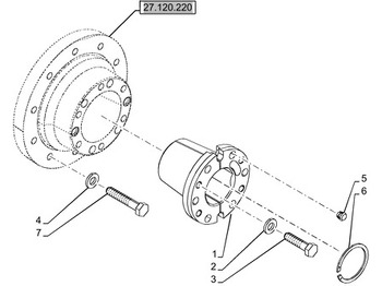 Wheel hub NEW HOLLAND