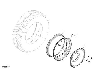 Wheel and tire package JOHN DEERE