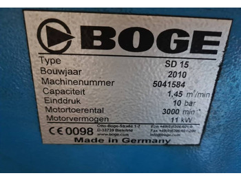 Air compressor Kompresor śrubowy Boge SD 15, 11 kw: picture 5