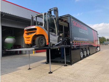 New Low loader semi-trailer Innenlader Zwischenlader Gabelstaplertransporter: picture 5