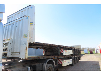Dropside/ Flatbed semi-trailer Krone Stahlmattenauflieger mit Bordwände: picture 3