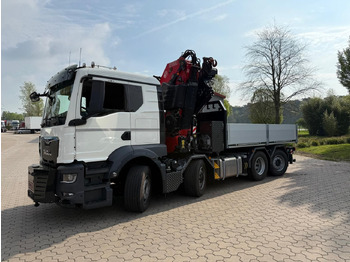 Dropside/ Flatbed truck, Crane truck MAN 35.520 8x4 mit Kran Fassi F800 RA2.28: picture 2