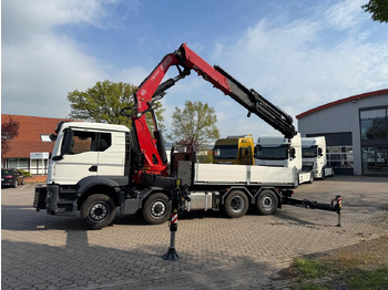 Dropside/ Flatbed truck, Crane truck MAN 35.520 8x4 mit Kran Fassi F800 RA2.28: picture 3