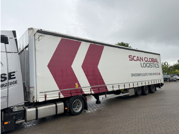 Curtainsider semi-trailer Wiese Mega Schiebeplane mit Dhollandia Rampe 9t: picture 3