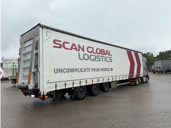 Curtainsider semi-trailer Wiese Mega Schiebeplane mit Dhollandia Rampe 9t: picture 2