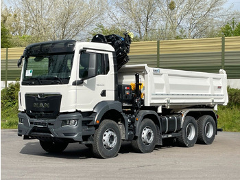 Tipper, Crane truck MAN TGS 41.480 8x4/Euro6e Euromix Kipper Hiab 228-6: picture 2