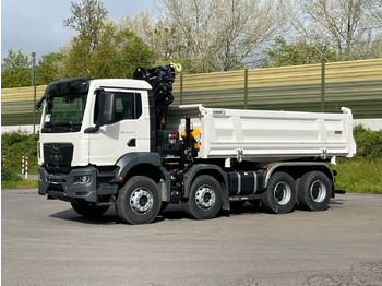 Tipper, Crane truck MAN TGS 41.480 8x4/Euro6e Euromix Kipper Hiab 228-6: picture 3