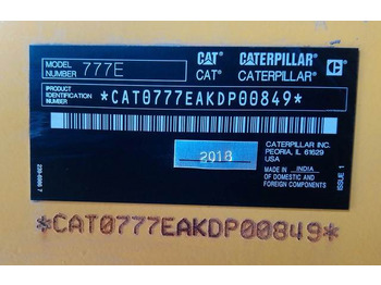CAT 777E leasing CAT 777E: picture 5