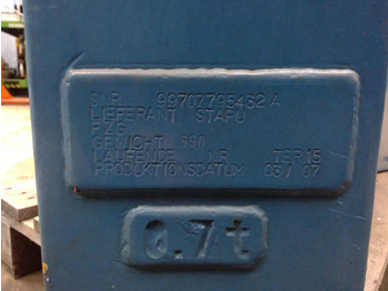 Counterweight for Mobile crane FAUN ATF 40G-2 Counterweight 0,7 ton right side: picture 5