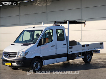 Flatbed van Mercedes-Benz Sprinter 310 CDI Kraanwagen Automaat HIAB 017T-2 Navi Airco Euro6 Kraan Crane Kranwagen Pickup Pritsche Airco: picture 2