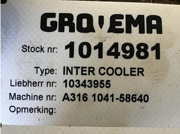 Intercooler LIEBHERR