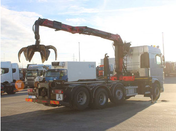 Hook lift truck, Crane truck DAF XF 460, EURO 6, 8X2, 2X LIFT AXLE, PALFINGER S260Z96: picture 4
