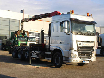 Hook lift truck, Crane truck DAF XF 460, EURO 6, 8X2, 2X LIFT AXLE, PALFINGER S260Z96: picture 3