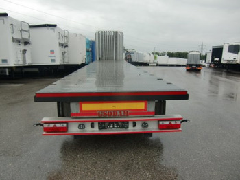 Dropside/ Flatbed semi-trailer Gsodam 3-Achs Plateau, Liftachse, Rungenstöcke: picture 5