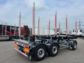 New Log trailer MF-CT, Holzanhänger, 3-Achsen, 4 Rungenpaare,: picture 4