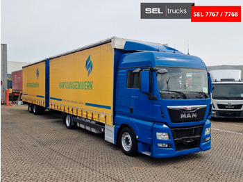Curtainsider truck MAN TGX 18.440 4X2 LL-U /Intarder/Hubdach/Durchlade: picture 3