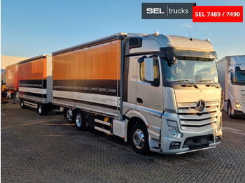 Curtainsider truck Mercedes-Benz Actros 2545 / Retarder / Alukappen / Standklima: picture 3