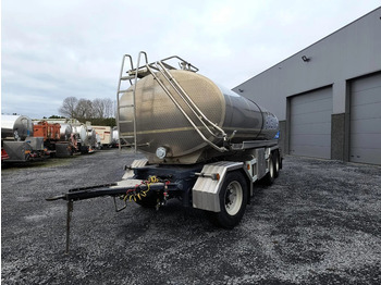 Tank trailer for transportation of milk Magyar 3 AXLES - INSULATED STAINLESS STEEL TANK 17000L 1 COMP: picture 1
