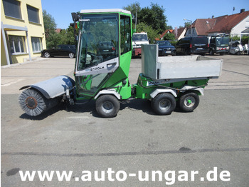 Municipal tractor Egholm Nilfisk 2100 Powerflex 4x4 Kipper AHK Hydraulik Bürste Winterdienst: picture 3