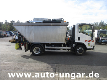 Garbage truck Isuzu NPR 75 Müllwagen Provence Benne - Faun Lifter Presse Kipper Trittbrett Bj 12: picture 2