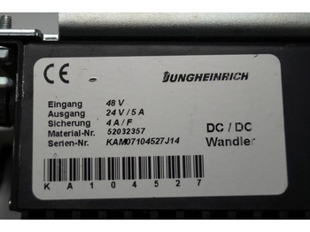 Electrical system for Material handling equipment Jungheinrich 52032357 | Omvormer Transformer 48V -> 24V/5A for EKS310 sn. KAM: picture 2