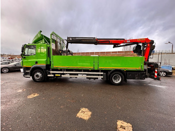 Dropside/ Flatbed truck, Crane truck DAF CF 370 mit Kran Klima Tempomat: picture 5