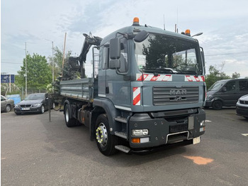 Tipper, Crane truck MAN TGA 18.310 4x2BB: picture 3