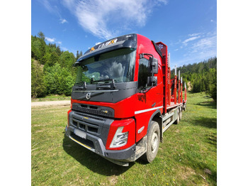 Log truck, Crane truck for transportation of timber VOLVO FMX 500: picture 3