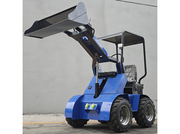 New Skid steer loader LEZUM Free Shipping Mini Skid Steer Loader Compact Track Electric/Diesel Chinese Mini Skid Steer Loader For Sale With Mini Skid Steer Attachments 4 In 1 Bucket: picture 3