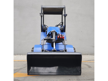 New Skid steer loader LEZUM Free Shipping Mini Skid Steer Loader Compact Track Electric/Diesel Chinese Mini Skid Steer Loader For Sale With Mini Skid Steer Attachments 4 In 1 Bucket: picture 4